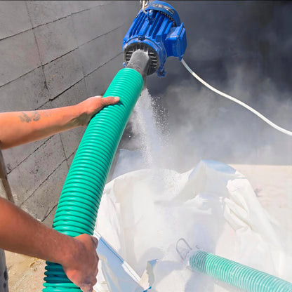 Convoyeur à vis flexible - Moteur 380V - Usage industriel - Céréales, sable, sciure