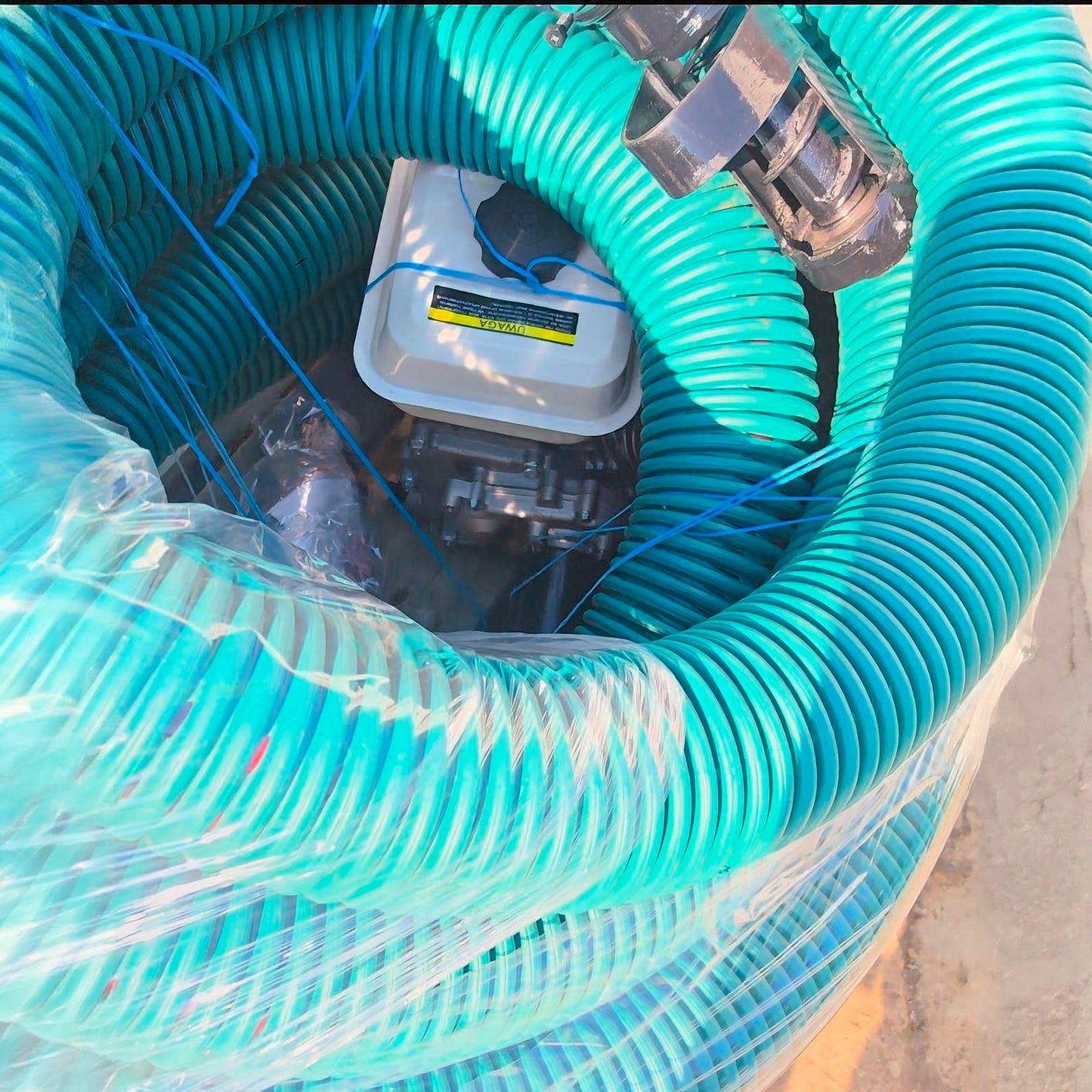 Transporteur de grains avec moteur thermique - Convoyeur flexible 7 CV