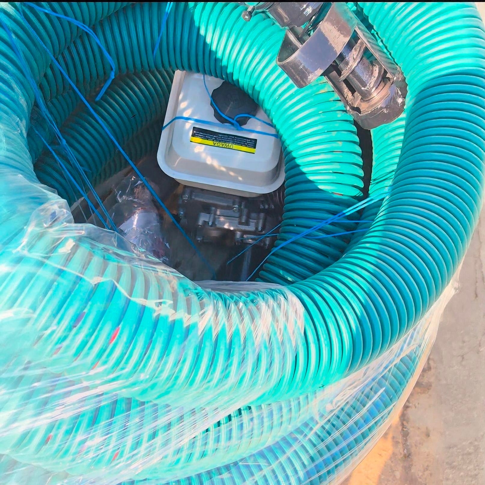 Transporteur de grains avec moteur thermique - Convoyeur flexible 7 CV