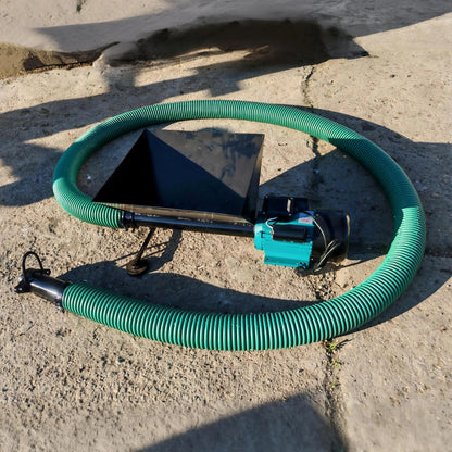 Convoyeur à vis flexible 220V avec trémie - Pour céréales, granulés, et poudres légères