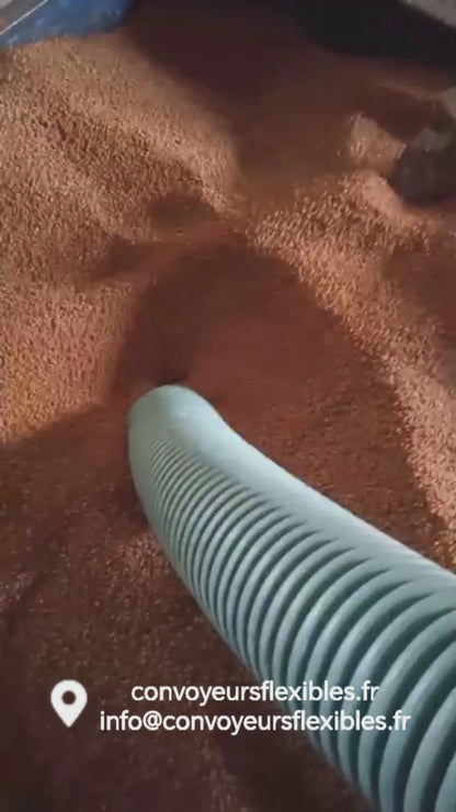 Convoyeur à vis flexible avec moteur 220V - Pour céréales, pellets, plastique